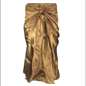 4 Chair Covers Gold Universal Fit.NEW Christmas Wedding Decor